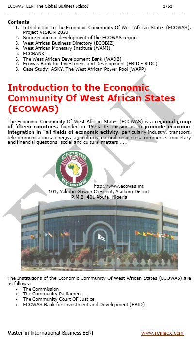 पश्चिम अफ्रीकी राज्यों के आर्थिक समुदाय (इकोवास)