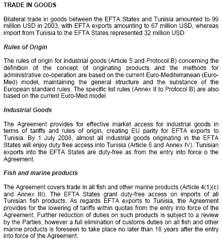 ट्यूनीशिया यूरोपीय मुक्त व्यापार संघ